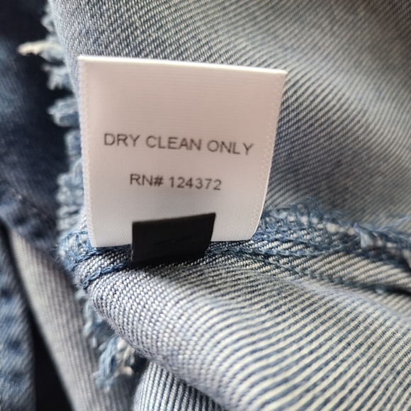 Maven West Frayed Tencel Cross Back Shirt - Picture 7 of 7